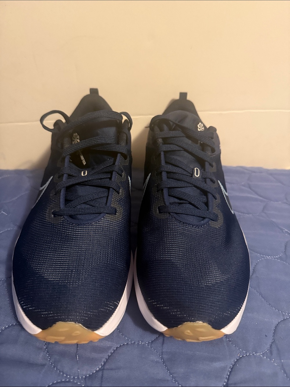 Nike Men's Downshifter Navy Blue White Athletic Running Shoes Sneakers-NWT-11